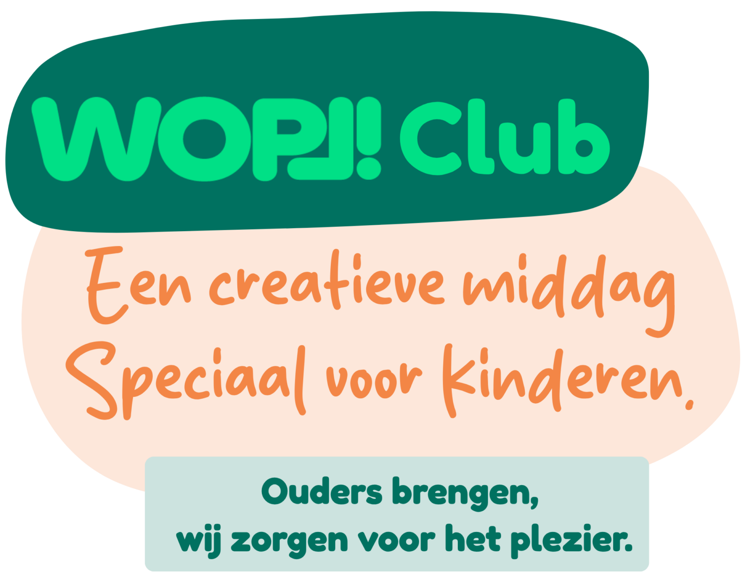 Kinderen knutselen samen tijdens de WOPL! Club